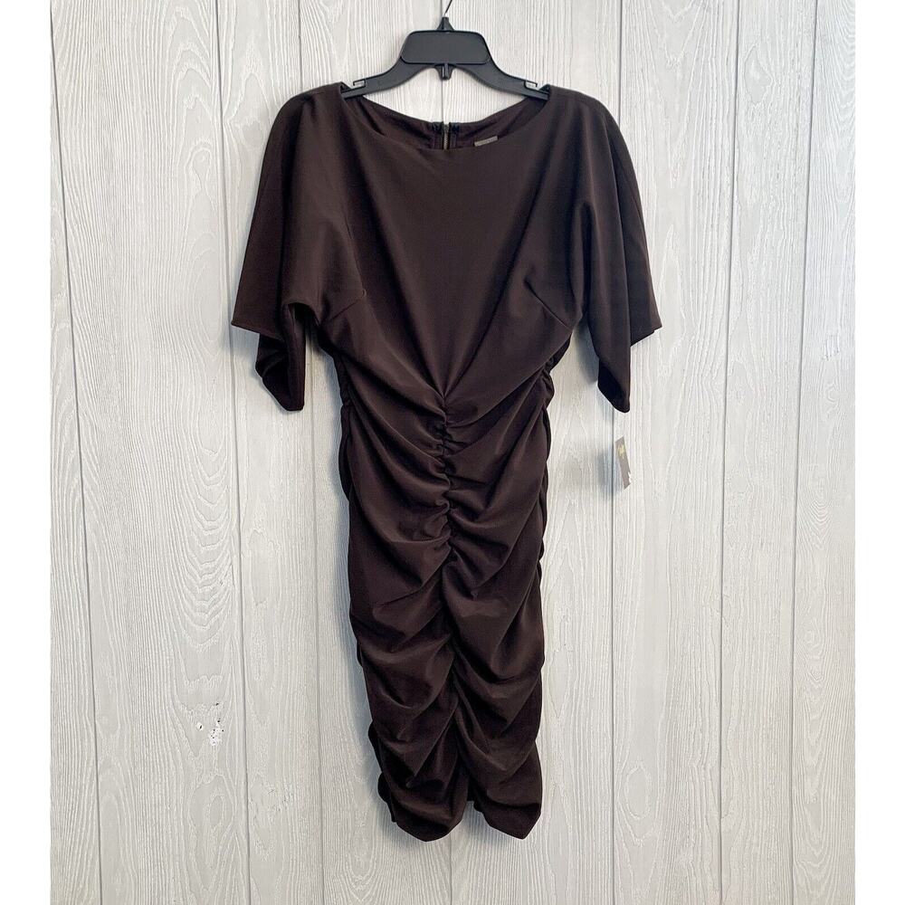 Taylor Brown Ruched Dress Size Small NWT